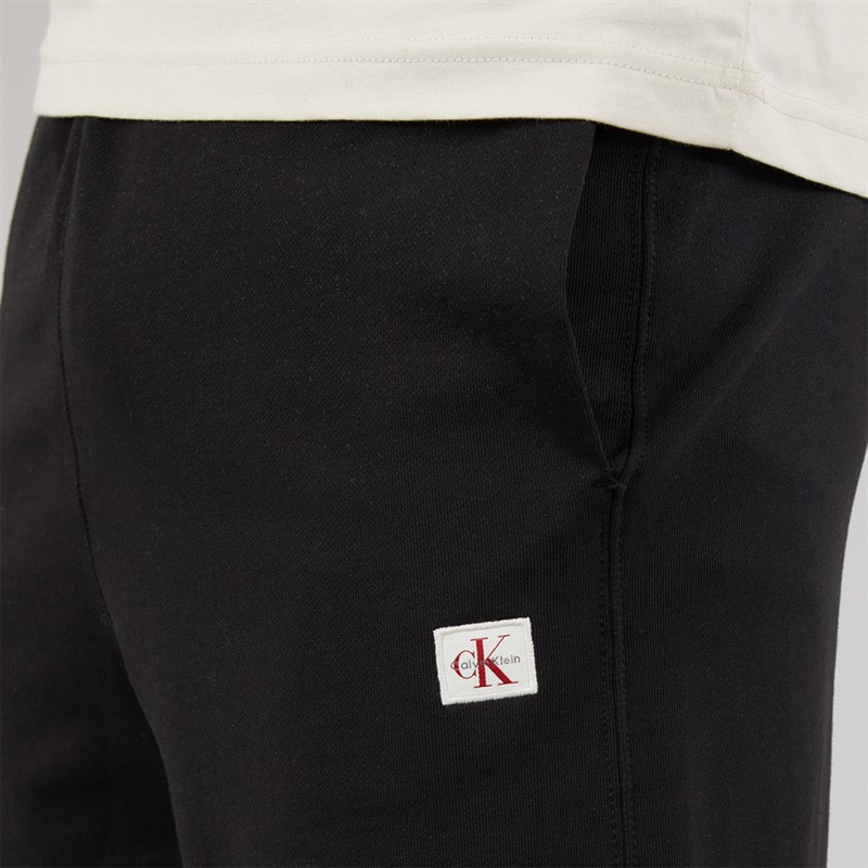 Calvin Klein Jeans Mens 350 Terry Badge Shorts Black