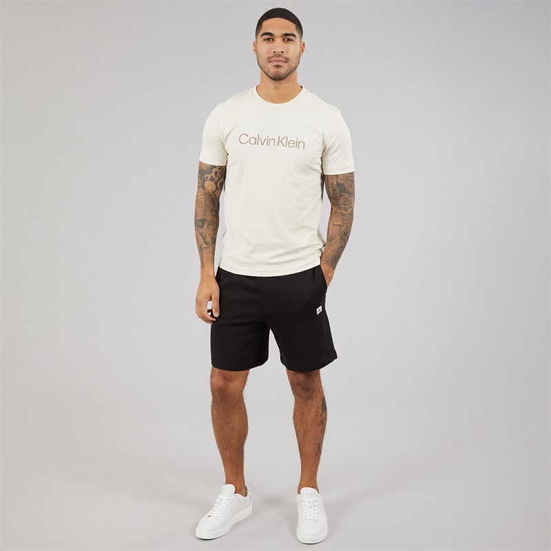 Calvin Klein Jeans Mens 350 Terry Badge Shorts Black
