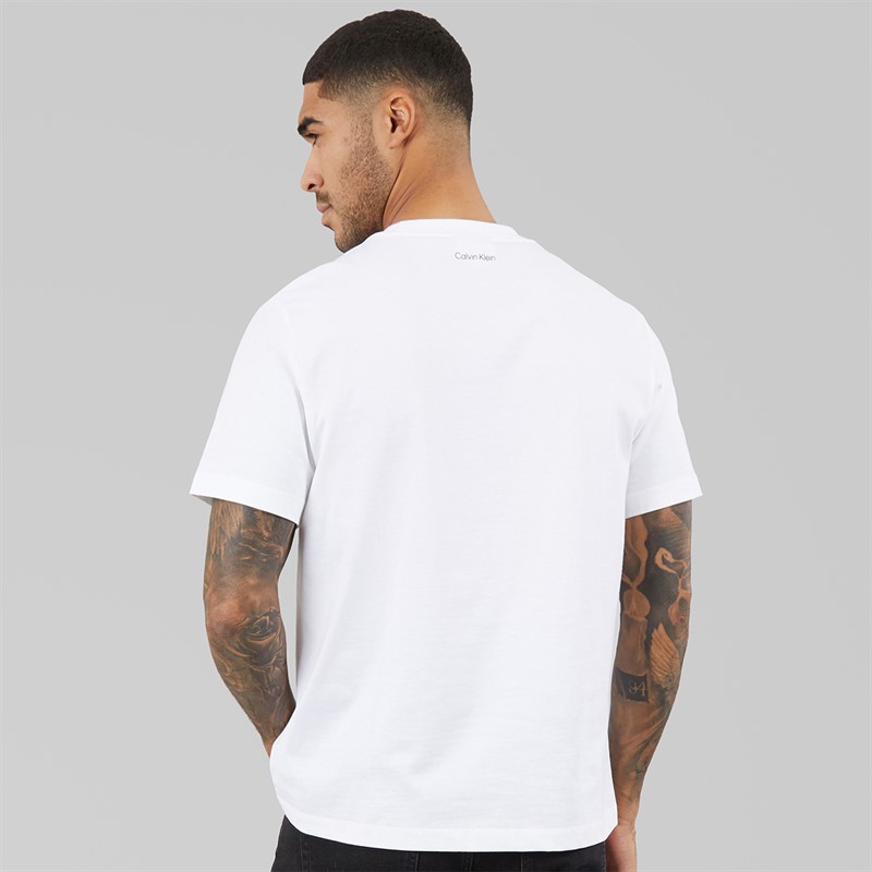 Calvin Klein Jeans Mens 20S March Graphic T-Shirt Bright White