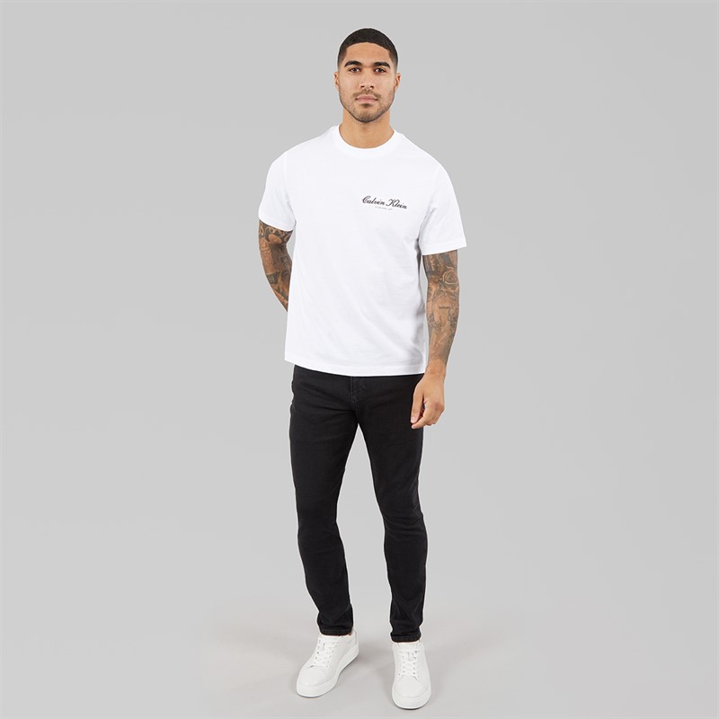 Calvin Klein Jeans Mens 20S March Graphic T-Shirt Bright White
