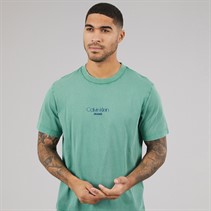 Calvin Klein Jeans Mens Short Sleeve 20s Acid Wash T-Shirt Wild Green