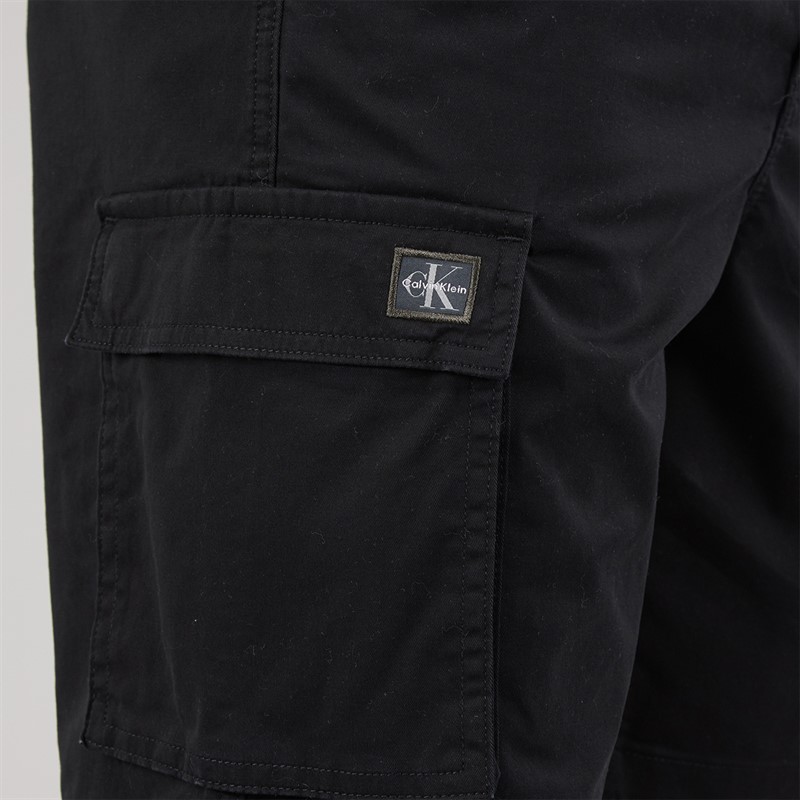 Calvin Klein Jeans Mens Straight Comfort Shorts Black
