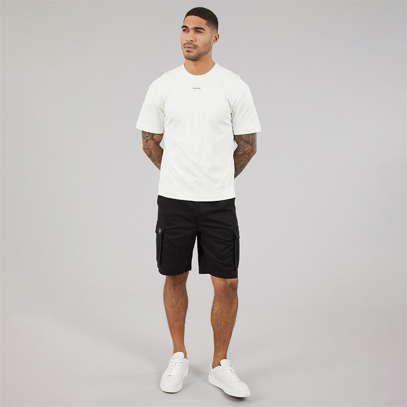 Calvin Klein Jeans Mens Straight Comfort Shorts Black