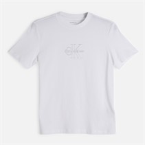 Calvin Klein Jeans Womens Clasic Monologo T-Shirt Bright White