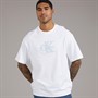 Calvin Klein Jeans Mens Short Sleeve Elevated Monologo Relaxed Fit CKJ Graphic T-Shirt Bright White
