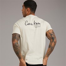 Calvin Klein Jeans Mens Terry Graphic Logo Hoodie Black