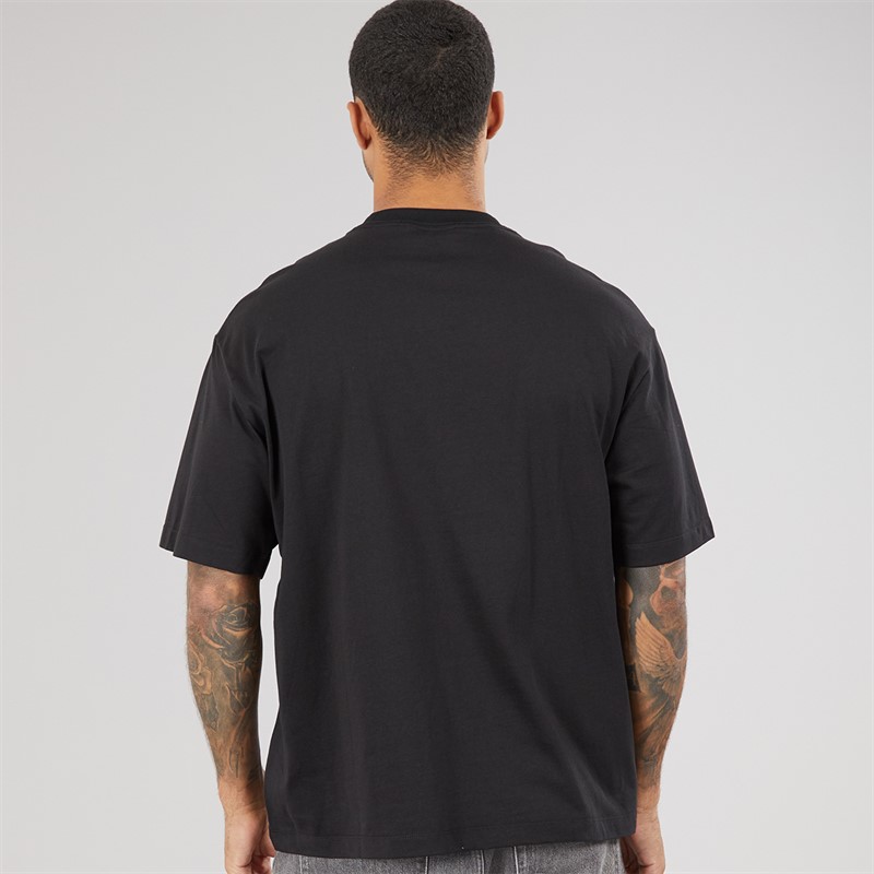 Calvin Klein Jeans Mens Short Sleeve Elevated Monologo Relaxed Fit CKJ Graphic T-Shirt Black
