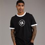 Calvin Klein Jeans Mens Graphic Logo Ringer T-Shirt Black