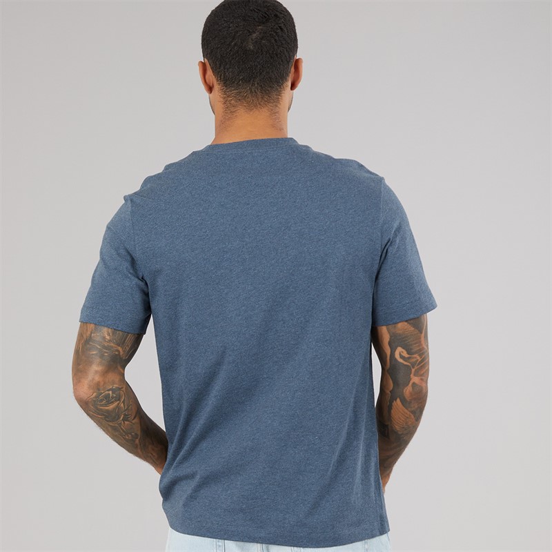 Calvin Klein Jeans Mens Short Sleeve Hero Monologo Graphic T-Shirt Nearly Navy Heather