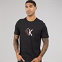 Calvin Klein Jeans Mens Short Sleeve CKJ Logo Graphic T-Shirt Black