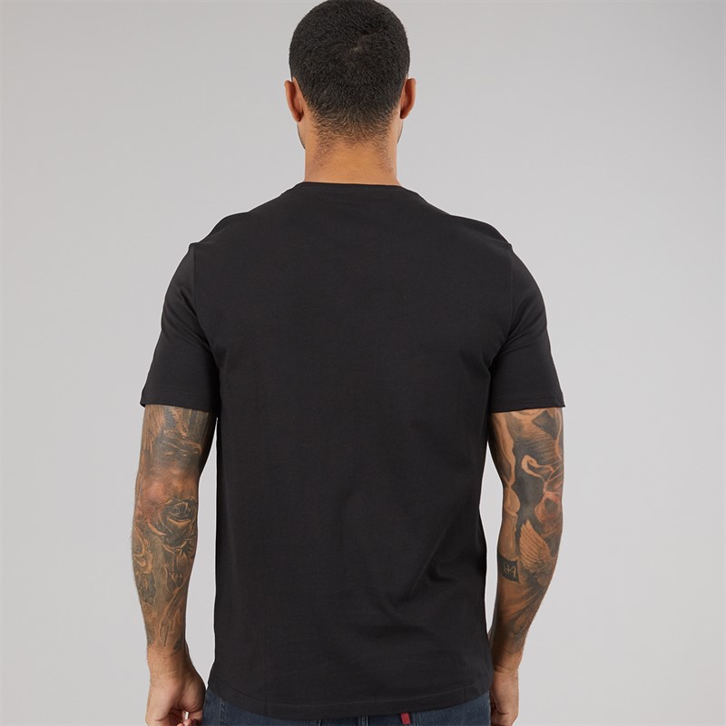 Calvin Klein Jeans Mens Short Sleeve CKJ Logo Graphic T-Shirt Black