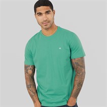 Calvin Klein Jeans Mens Short Sleeve Classic Monogram Logo T-Shirt Wild Green