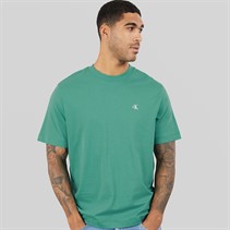 Calvin Klein Jeans Mens Short Sleeve Easy Monogram Tee T-Shirt Wild Green