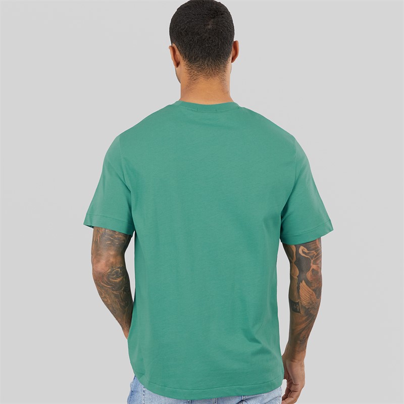 Calvin Klein Jeans Mens Short Sleeve Easy Monogram Tee T-Shirt Wild Green