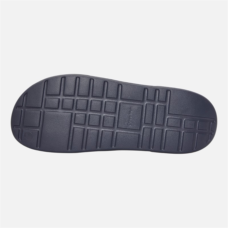 Calvin Klein Jeans Mens Chunky Sliders Iron Gate
