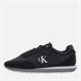 Calvin Klein Jeans Mens Retro Runner Trainers Black/Stormfront/Vaporous White