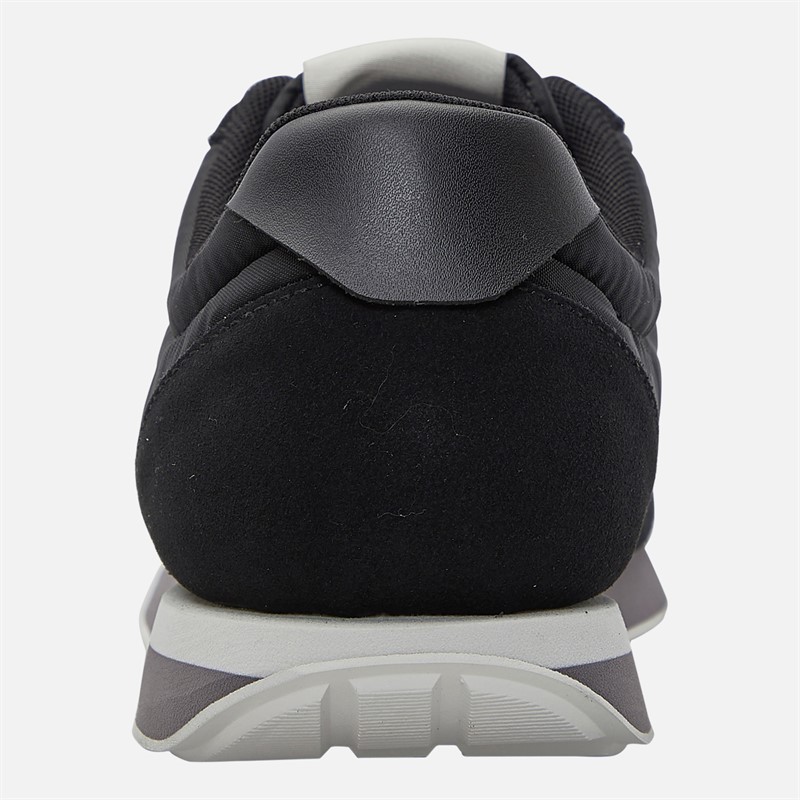 Calvin Klein Jeans Mens Retro Runner Trainers Black/Stormfront/Vaporous White