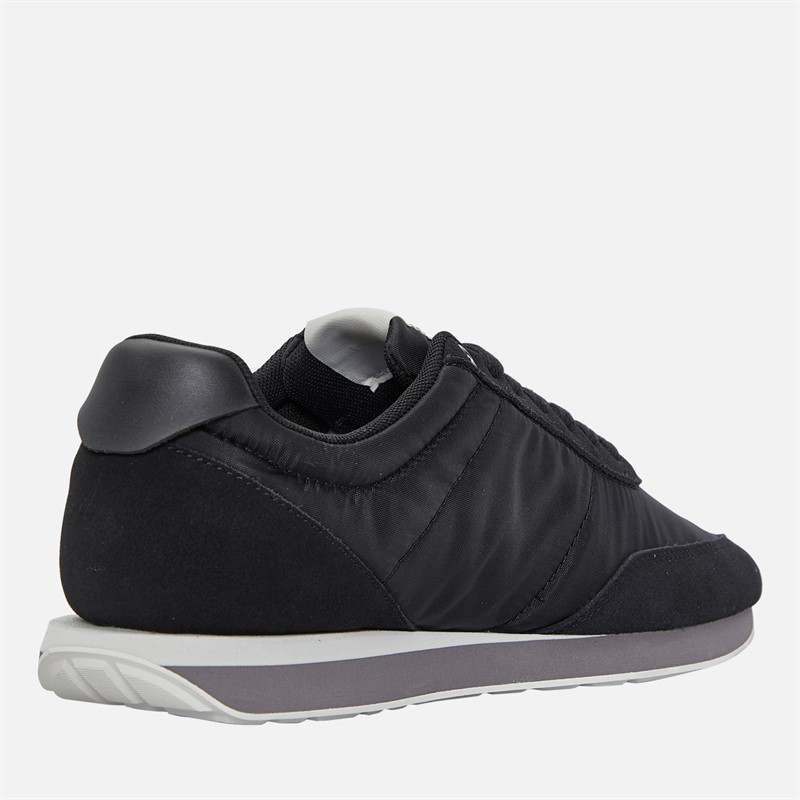 Calvin Klein Jeans Mens Retro Runner Trainers Black/Stormfront/Vaporous White