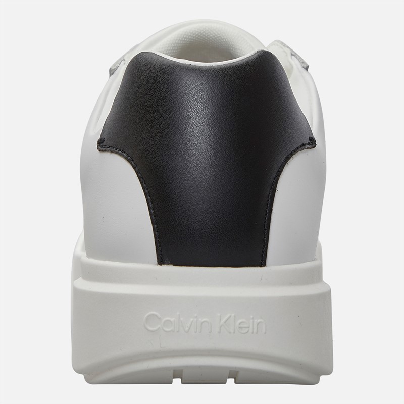 Calvin Klein Jeans Mens Chunky Cupsole Trainers Bright White/Black