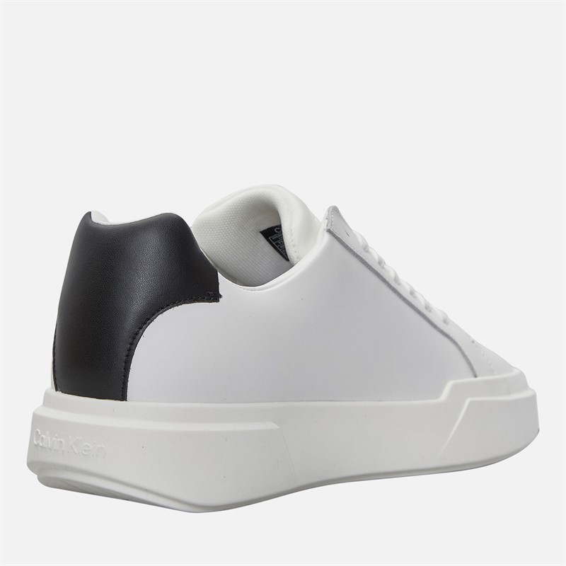 Calvin Klein Jeans Mens Chunky Cupsole Trainers Bright White/Black