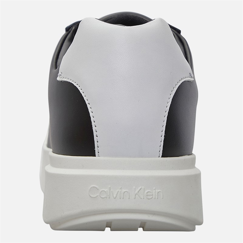 Calvin Klein Jeans Mens Chunky Cupsole Trainers Black/Bright White