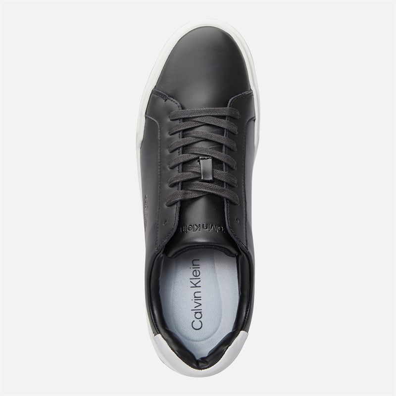 Calvin Klein Jeans Mens Chunky Cupsole Trainers Black/Bright White