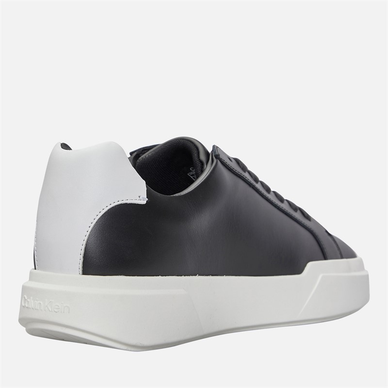 Calvin Klein Jeans Mens Chunky Cupsole Trainers Black/Bright White