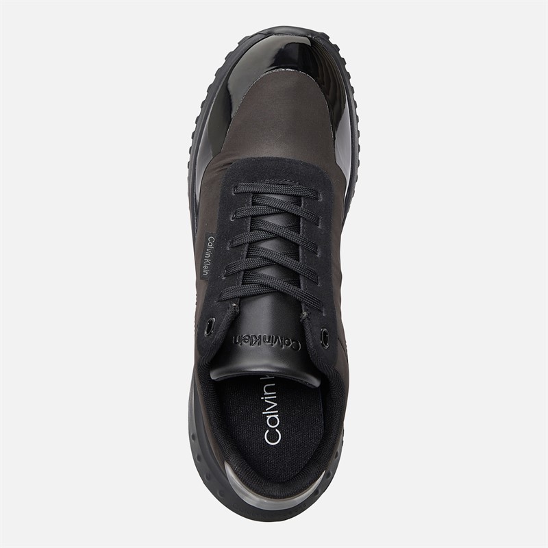 Calvin Klein Jeans Womens Eva Runner Trainers Triple Black