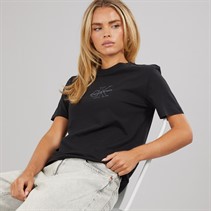 Calvin Klein Jeans Womens Monologo T-Shirt Black