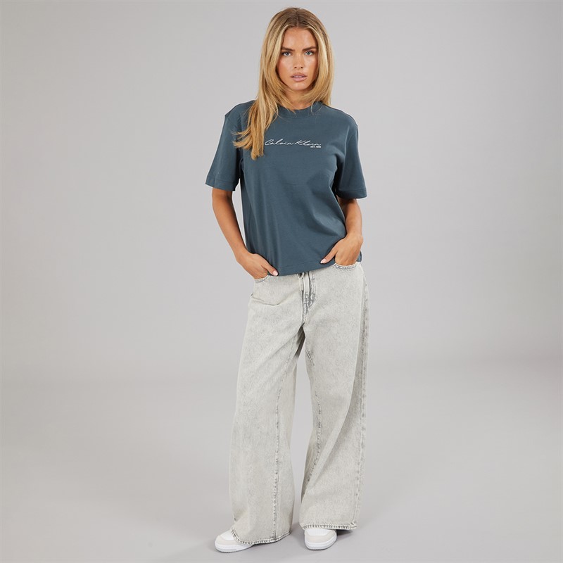 Calvin Klein Jeans Womens Boxy T-Shirt Biloxi Blues