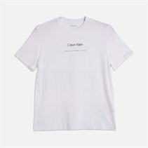 Calvin Klein Jeans Womens Classic Logo T-Shirt Bright White