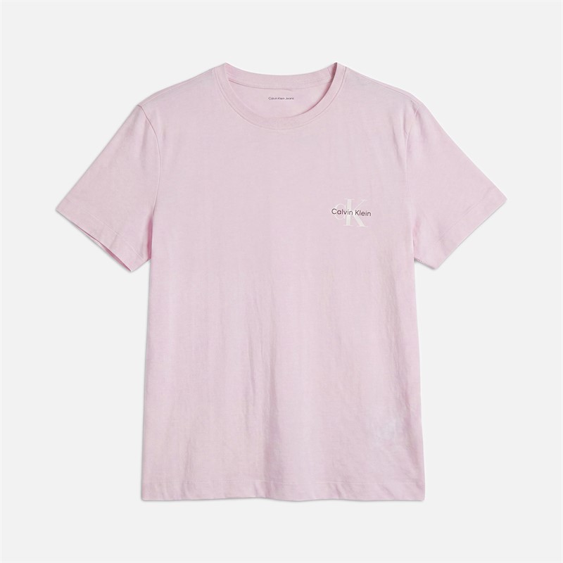 Calvin Klein Jeans Womens Monologo Two Pack T-Shirts Cradle Pink/Black