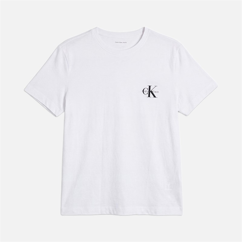 Calvin Klein Jeans Womens Logo Two Pack T-Shirts Adrenaline Rush/Brilliant White