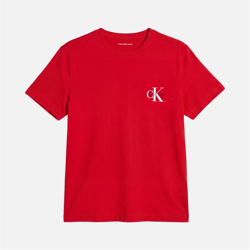 Calvin Klein Jeans Womens Logo Two Pack T-Shirts Adrenaline Rush/Brilliant White