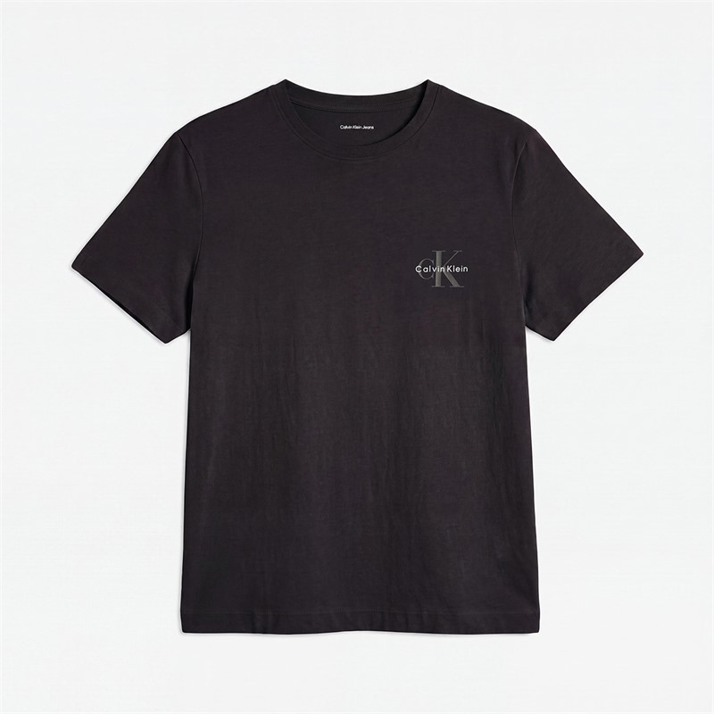 Calvin Klein Jeans Womens Monologo Two Pack T-Shirts Plein Air/Black