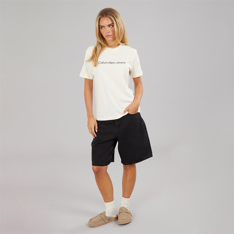 Calvin Klein Jeans Womens Classic Logo T-Shirt Calico