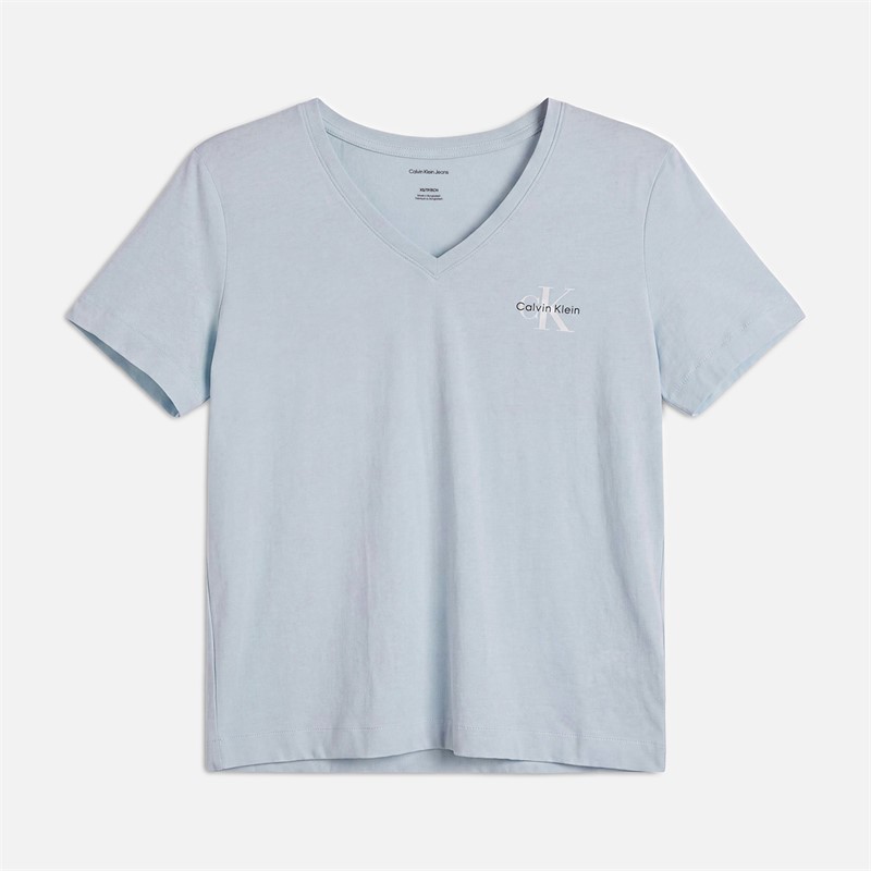 Calvin Klein Jeans Womens Monologo Two Pack T-Shirts Plein Air/Black