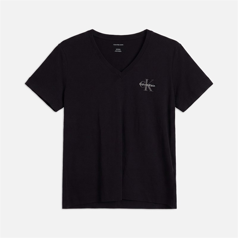 Calvin Klein Jeans Womens Monologo Two Pack T-Shirts Plein Air/Black