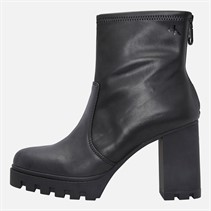 Calvin Klein Jeans Womens Heel Platform Boots Triple Black