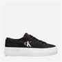 Calvin Klein Jeans Womens Vulc Flatform Trainers Black/Bright White