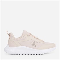 Calvin Klein Jeans Womens EVA Runner Trainers Whisper Pink/Bright White