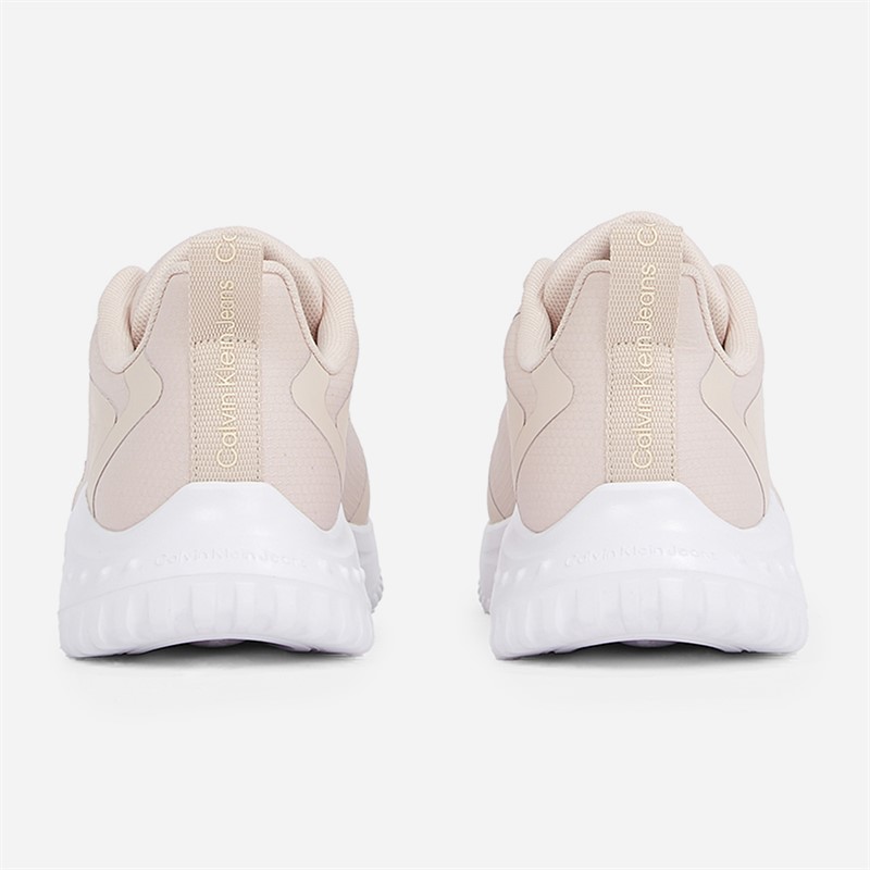 Calvin Klein Jeans Womens EVA Runner Trainers Whisper Pink/Bright White