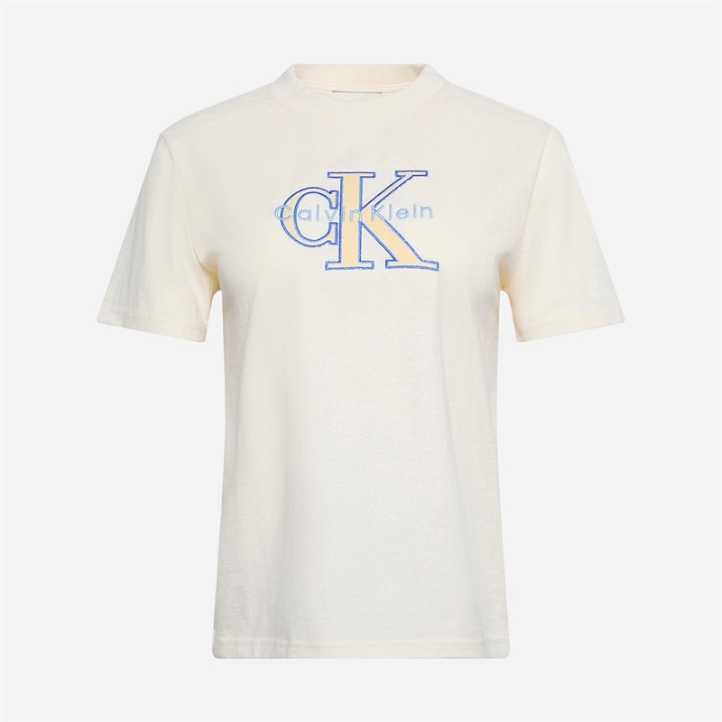 Calvin Klein Jeans Womens Classic T-Shirt Calico