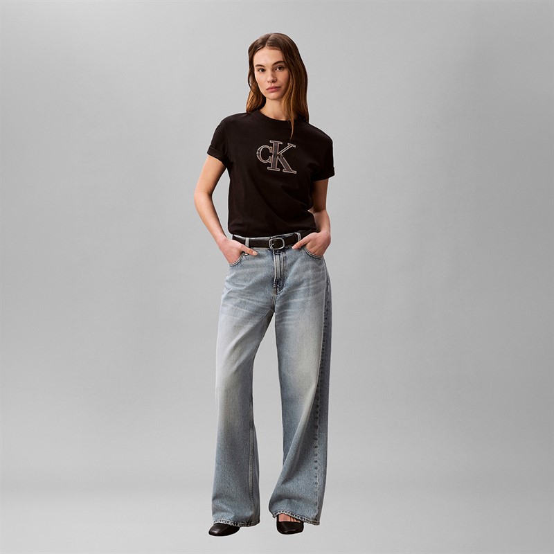 Calvin Klein Jeans Womens Classic T-Shirt Black
