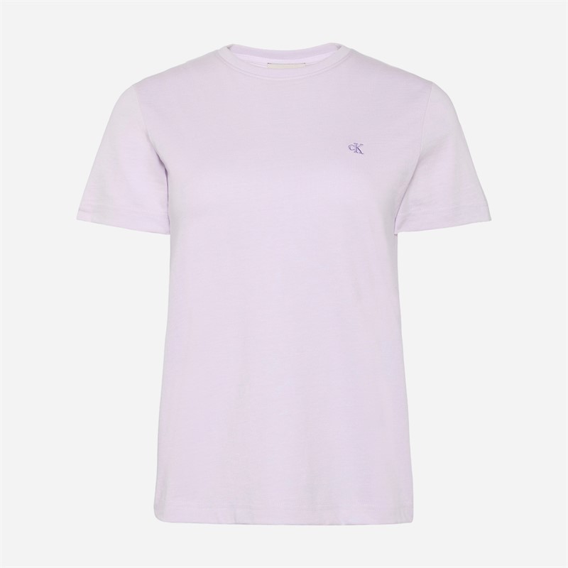 Calvin Klein Jeans Womens Monogram T-Shirt Island Lilac