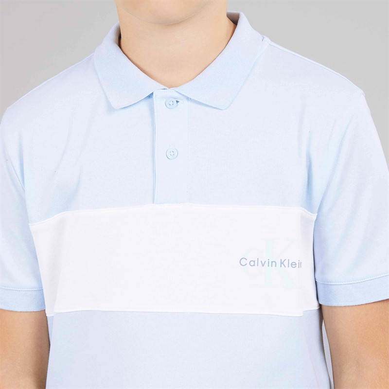 Calvin Klein Jeans Boys Polo Shirt Nantucket Breeze