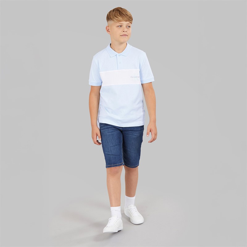 Calvin Klein Jeans Boys Polo Shirt Nantucket Breeze