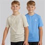 Calvin Klein Jeans Boys Two Pack T-Shirts Oatmeal
