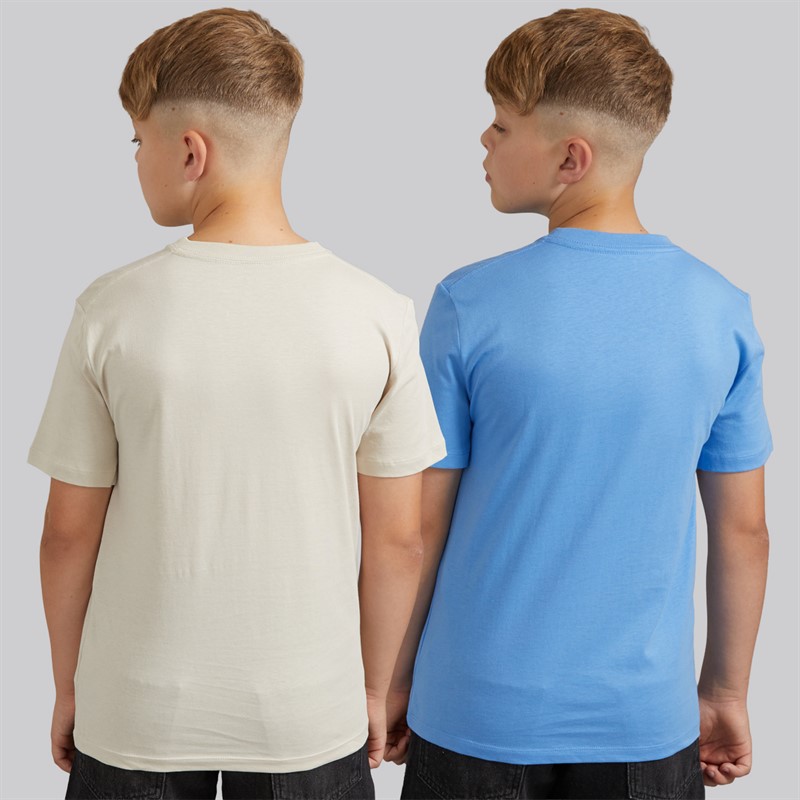 Calvin Klein Jeans Boys Two Pack T-Shirts Oatmeal