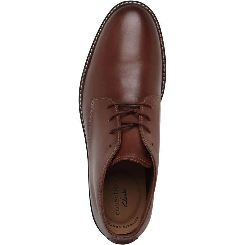 Clarks hot sale mahogany leather